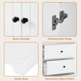 thumbnail image 5 of Ktaxon 68" Bathroom Cabinet, Kitchen Pantry Cabinet Storage Sideboard Buffet, 2-Door Wardrobe Bedroom Armoire with 4 Drawers for Living Room Office, Adjustable Shelf, White, 5 of 20