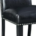 thumbnail image 2 of Belen Kox Picket House Furnishings Pia Faux Leather Counter Height Side Chair Set in Black, 2 of 12