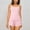 Pink, variant on Laipiong Pajamas Sets for Women 2 Piece Solid Color Sleeveless Tank Tops and Shorts Outfits Stretchy Comfy Soft Pajama Suits short sets for women 2026