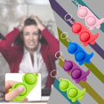 thumbnail image 5 of Jouet Anti-Stress Simple, Porte-Clés Jouet Anti-Stress Portable Mini Décompression, Forme d'Animal Jouet à Main Simple Anti-Stress, Jouet Sensoriel à Bulles (Rose Dinosaure), 5 of 5