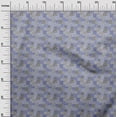 thumbnail image 3 of oneOone Rayon Medium Blue Fabric Mix Ikat Sewing Material Print Fabric By The Yard 56 Inch Wide, 3 of 4