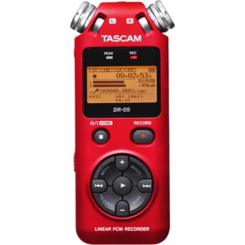 Tascam DR-05 Enregistreur Audio Numérique Portable - Rouge