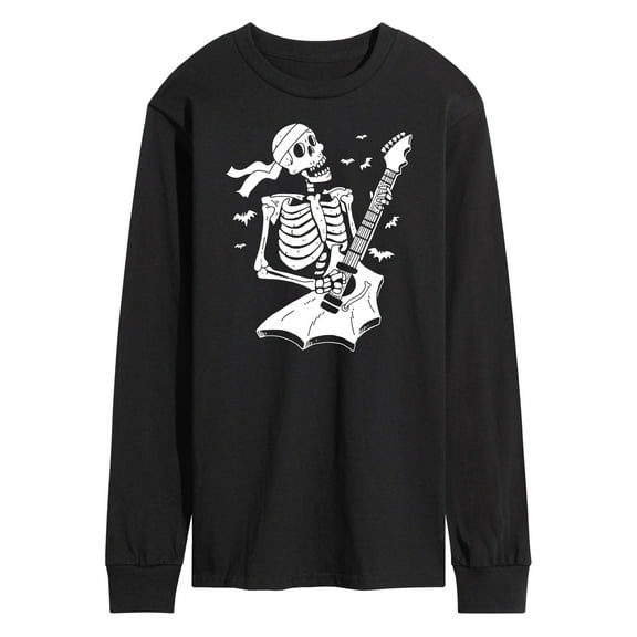 Instant Message - Skeleton Guitar  - Men's Long Sleeve T-Shirt