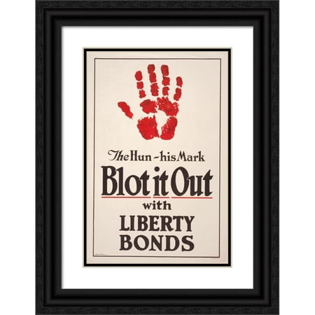 James Allen St. John 13×18 Black Ornate Wood Framed Double Matted Museum Art Print Titled – The Hun – His Mark – Blot it Out with Liberty Bonds (1918) James Allen St. John 13×18 Black Ornate Wood Framed Double Matted Museum Art Print Titled – The Hun – His Mark – Blot it Out with Liberty Bonds (1918)