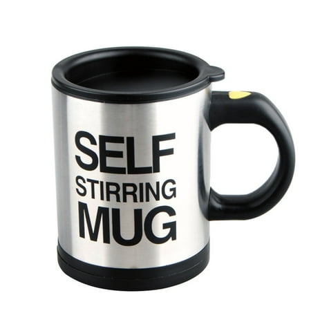 

Ringshlar 400ml Stainless Steel Self Stirring Mug Electric Auto Mixing Tea Office Milk Coffee Cup