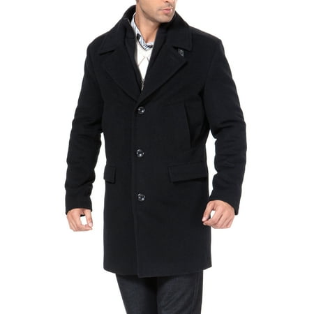 Men's 'Stephen' Cashmere Blend Bibbed Walking Coat