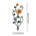 thumbnail image 4 of Metal Sunflower Wall Decor with Bee 3D Colorful Outdoor Wall Art Fence Decorations for Patio Metal Flowers Wall Hanging Ornament for Garden Porch Living Room Balcony Farmhouse, 4 of 8