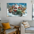 thumbnail image 6 of Canvas Prints Santa Claus And Reindeer Riding Motorcycle Canvas Prints Wall Art Modern Pictures Artwork Christmas Decorations Wall Art for Bathroom 24x36inch Canvas Wall Art for Bedroom Framed, 6 of 8