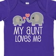 thumbnail image 4 of Inktastic My Aunt Loves Me Niece Nephew Elephant Boys or Girls Baby Bodysuit, 4 of 5