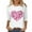 Multicolor, variant on Tbopshirt Valentine's Day T-Shirts for Women 3/4 Sleeve Casual Crewneck Loose Graphic Tees Summer Plus Size Tops,S-XXXXXL