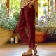 thumbnail image 1 of WILLBEST Pantalones Casuales de Verano para Mujer, Diseño de Nueve Botones, Ideal para Uso Diario, Estilo Cómodo para Conjuntos de Manga Corta, Fácil Cuidado con Opción de Lavado a Máquina. Chica, 1 of 3