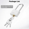 thumbnail image 3 of 50 x 20 x 103mm Heavy Duty Lock Alloy Steel High Security Padlock with 4 Keys, 3 of 7