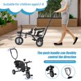 thumbnail image 3 of Balieda Toddler Bike for Twins, Tricycles for 2-8 Year Olds, Balance Bike Birthday Gifts and Toy for Boys and Girls, Kids Tricycle with Parent Steering Push Handle, 3 of 8