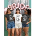 thumbnail image 3 of Bride Shirts for Women Bachelorette Party T-shirts Wedding Honeymoon Short Sleeve Bridal Gift Retro Graphic Tees, 3 of 7