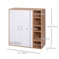 thumbnail image 3 of 35" Free Standing Storage Cabinet Living Room Closet Organizer Adjustable, 3 of 10