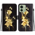 thumbnail image 2 of Compatible with Motorola Moto Edge 40 Flower Painted PU Leather Wallet Case with Card Slots Cover, 2 of 5