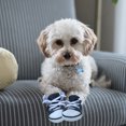 thumbnail image 3 of KAKOWELY botas deportivas informales con cordones antideslizantes para perro y cachorro, de mezclilla, con diseño de estrellas de moda, talla XS (azul), 3 of 4