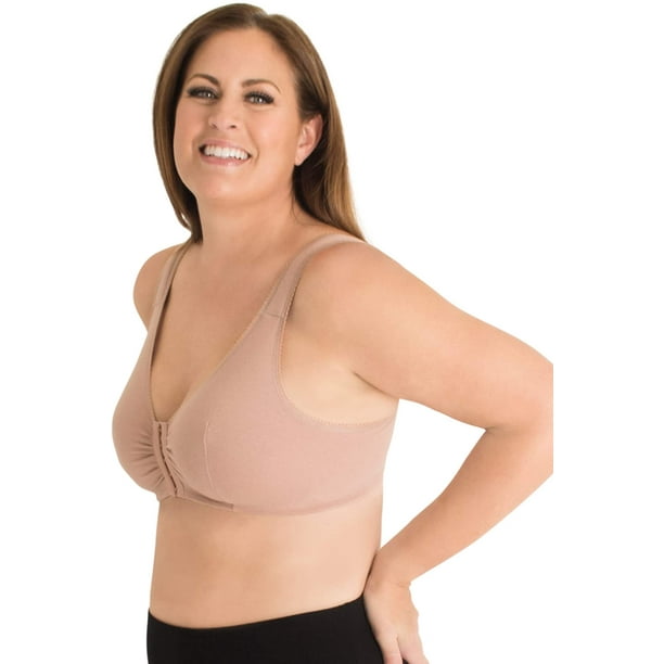 Women's Leading Lady 110 Front Close Sleep & Leisure Bra (Warm Taupe  44F/G/H) 