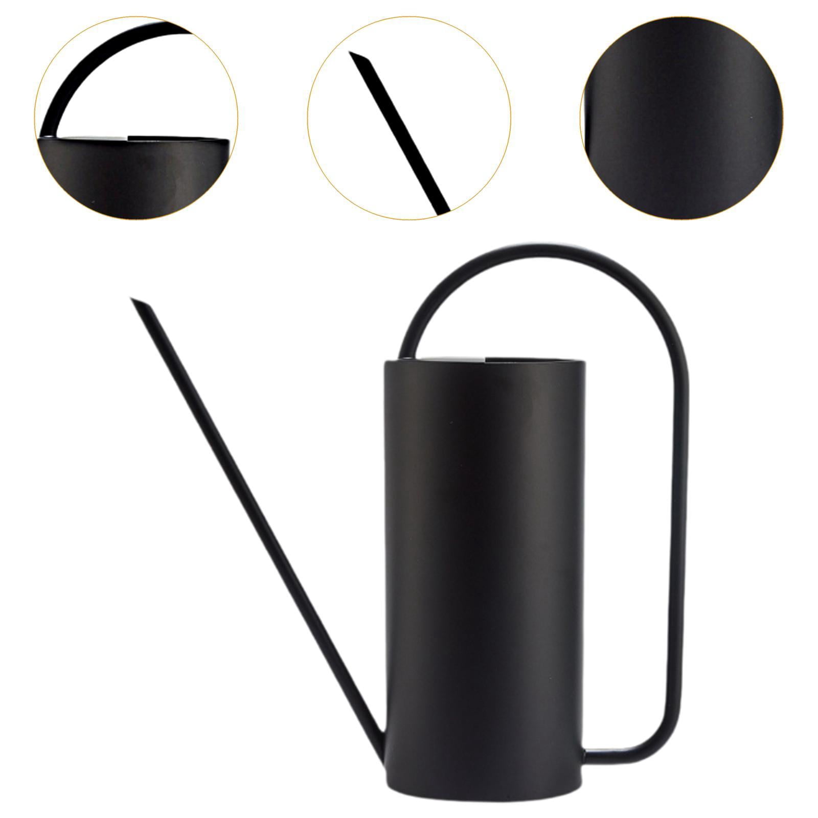 MAGIDEAL 1500 ml Indoor Watering Can Long Mouth for Indoor Houseplants Indoor Outdoor Black