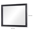 thumbnail image 5 of 47 Inch Wood Mirror, Landscape Frame, Classic, Black, 5 of 5