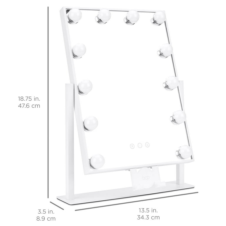 Best Choice Products Hollywood Makeup Vanity Mirror W Smart Touch Phone Holder 12 Led Adjustable Color Temp White Com Hollywood Makeup Vanity Mirror, Best Choice Products Hollywood Makeup Vanity Mirror