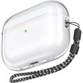 thumbnail image 1 of AmPm Clear Airpods Pro 2 Case Soft TPU Protective Covers Come with Hand Strap Compatible with Apple AirPods Pro 2 2022 (Clear), 1 of 7