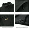 thumbnail image 5 of BASSDASH AllDay Men’s Full Zip Fleece Jacket Soft Breathable Mid-Weight Polar Fleece Winter Coat with Pockets, 5 of 7