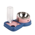 thumbnail image 3 of Cuenco de agua para comida para mascotas, Cuenco de agua para comida para mascotas Cuencos de comida para gatos Cuenco doble para perros Diseño a prueba de futuro, 3 of 8