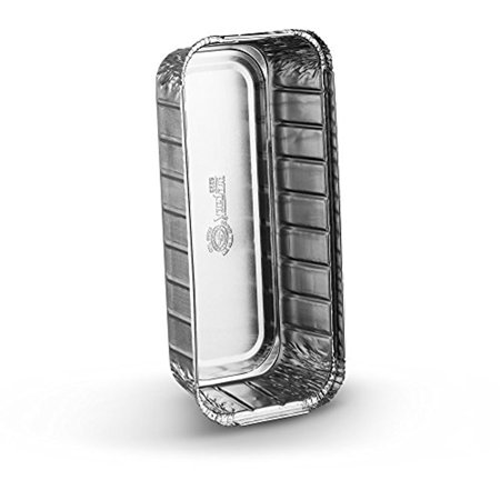 Commercial 1 Pound Loaf Pan Aluminum Disposable Rectangle 3 Pound Loaf Pans For Serving, Baking, Cooking, Roasting, Broiling, Cakes, 10.5'' x 5'' x 2.5'' (Pack of 10) ()