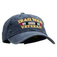 thumbnail image 5 of Iraq Veteran Ribbon Embroidered Washed Cotton Brass Buckle Cap - Navy OSFM, 5 of 5