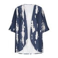 thumbnail image 3 of Yievot Womens Open Front Cardigan Floral Print 3/4 Sleeve Chiffon Cardigans Lightweight Breathable Casual Tops, 3 of 5