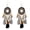 Gray #1111, variant on Ethnic Style Earrings Tassel Style Earrings Chinese Style Golden Leaf Ear Hooks-Beige #2017