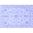 thumbnail image 1 of Ahgly Company Machine Washable Indoor Rectangle Oriental Blue Traditional Area Rugs, 5' x 8', 1 of 4
