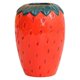 thumbnail image 1 of Jarrones Matsuzay Maceta de Cerámica Arte Original Hidropónico Forma de Fresa Rojo Pequeño, 1 of 6