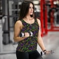thumbnail image 5 of Haiem Neon Mardi Gras Workout Tank Tops for Women, Athletic Sports Slim-Fit Tank Tops, Compression Sleeveless Dry Fit Shirts,Athletic Shirt-Small, 5 of 7