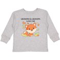 thumbnail image 3 of Inktastic Grandma and Grandpa Love Me- little fox Boys or Girls Long Sleeve Toddler T-Shirt, 3 of 5