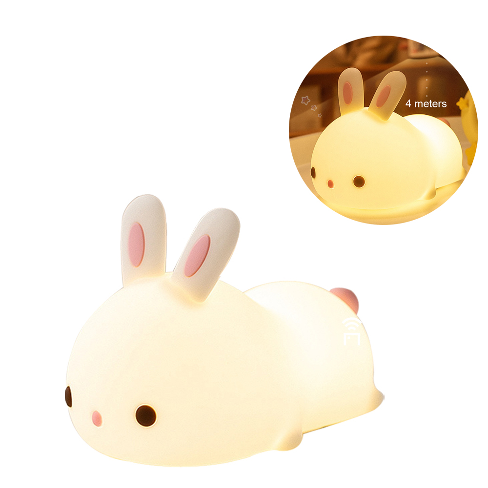 Zacharyer Baby Night Lights, Cute Bunny Lights Room Decor Silicone Led