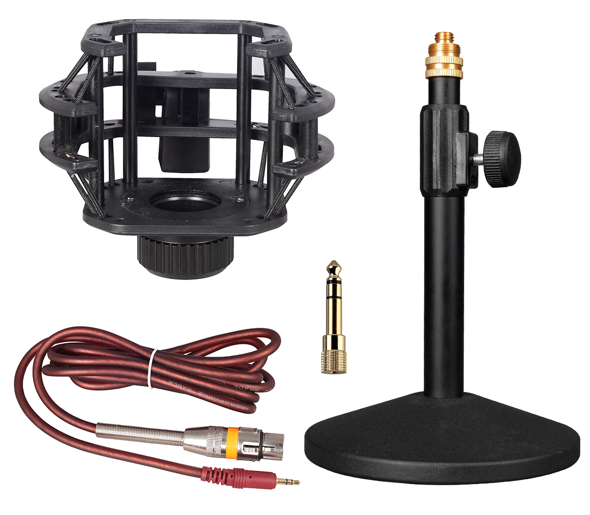 Boytone BT-72SM Professional Cardioid Condenser Studio Microphone, 34mm Large Diaphragm with Metal and Shock Mount, XLR Cable Aluminum carrying case