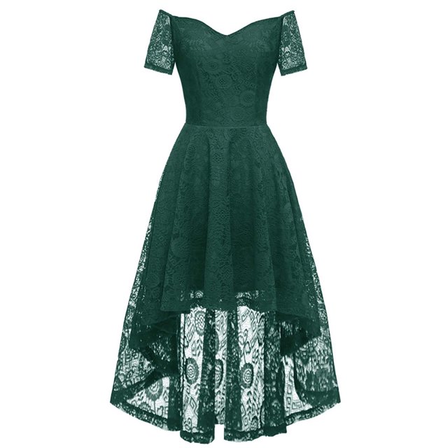 adviicd Robes de Boîte de Nuit pour Femmes 2024 Robes Formelles pour Femmes 2024 Robe Maxi en Dentelle Florale Col en V Vert, TG