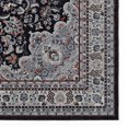 thumbnail image 7 of Contemporary Home Living 5' x 7' Traditional Medallion Rectangular Area Throw Rug - Black and Cream, 7 of 7