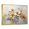 thumbnail image 2 of Designart "Petals Of Elegant Beige And Grey Pansies" Pansies Floater Framed Canvas Prints, 2 of 5