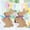 C, variant on HongHeng 2Pcs Retro Easter Spring Farmhouse Decorations Indoor Wooden Bunnies, Cute Blocks Tiered Tray Decor, Wood Bunny for the Home Table Desk Door Shelf