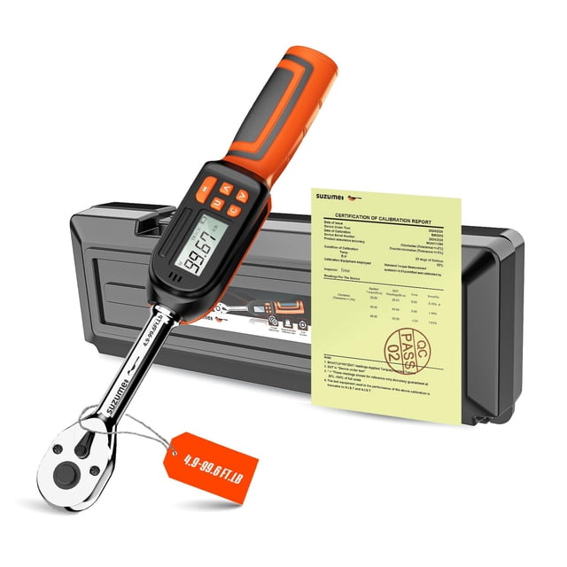 Llave dinamométrica digital SUZUME 3/8 Drive (6,6-135 N.m) ± 2% Acc