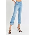 thumbnail image 4 of Risen Jeans - High Rise Ankle Straight Cuffed Jeans (25.5" - 29" Inseam) - RDP5580RT, 4 of 9