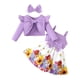 thumbnail image 1 of Odeerbi 3M-2Y Niñas Trajes de Verano Vestido de Algodón Con Bolero Shrugs Dos-Conjunto de Dos Piezas Vestido de Princesa Con Lazo de Encaje Y Volantes, 1 of 9