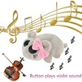 thumbnail image 2 of Peluche de hámster triste, juguete de hámster con sonido de violín integrado, animal de peluche suave, peluche para niñas y niños, 2 of 5