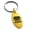 Gold, variant on Stainless Steel Pirate Skull & Cross Swords Engraved Small Oval Charm Keychain Keyring