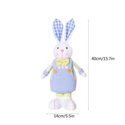 JeashCHAT Easter Bunny Plush, 15.7 Cute Rabbit Stuffed Animals Doll, Easter Gifts, Blue