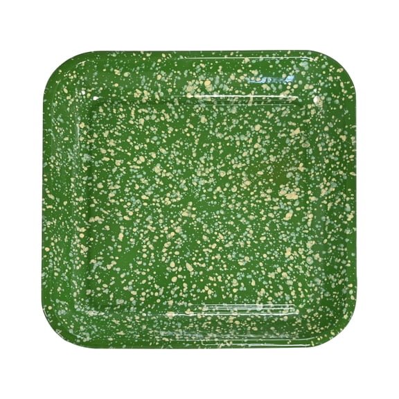 Enamel Serving Tray Food Tray Dinner Plate Platter for Fruit Appetizer Salad Camping Picnic BBQ