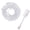 3m-White, variant on 1 Set 360 Degree Rotating Swivels Cord RJ9 Landline Handset Cord Cable Telephone Handset Cord Detanglers